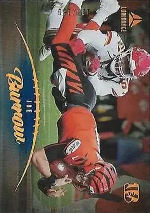 2023 Panini Luminance - Blue #76 - Joe Burrow - Cincinnati Bengals