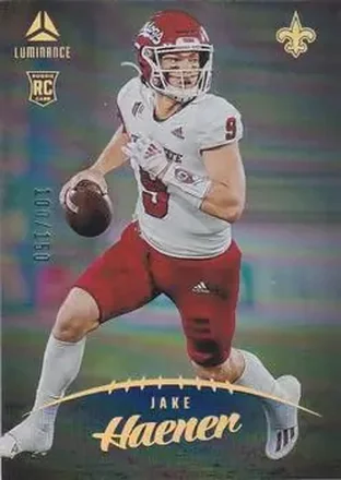 2023 Panini Luminance - Blue #120 - Jake Haener - New Orleans Saints