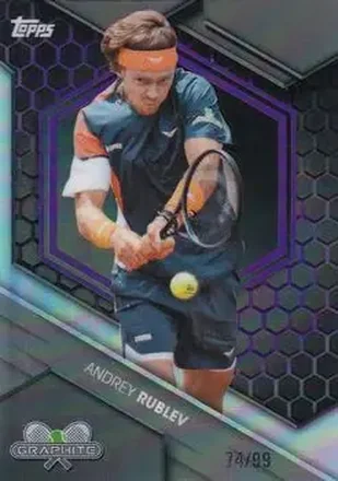 2026 Topps Graphite - Purple Refractor #90 - Andrey Rublev