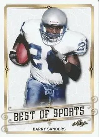 2018 Leaf Best of Sports #02 - Barry Sanders - Detroit Lions