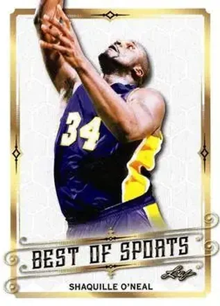2018 Leaf Best of Sports #17 - Shaquille O'Neal - Los Angeles Lakers