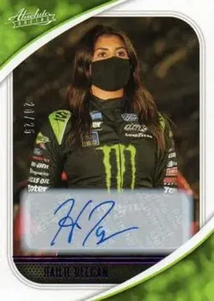 2021 Panini Chronicles - Absolute Autographs Purple #17 - Hailie Deegan - David Gilliland Racing