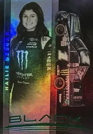 2021 Panini Chronicles - Black Green #3 - Hailie Deegan - David Gilliland Racing