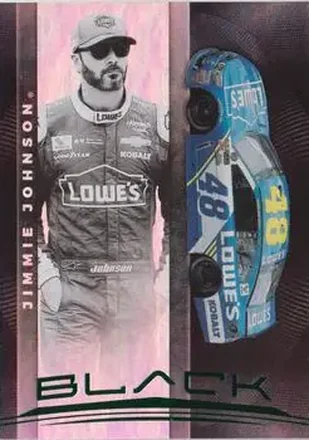 2021 Panini Chronicles - Black Green #5 - Jimmie Johnson - Hendrick Motorsports