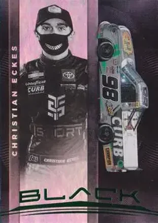 2021 Panini Chronicles - Black Green #9 - Christian Eckes - ThorSport Racing