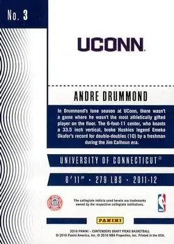 Back of Andre Drummond