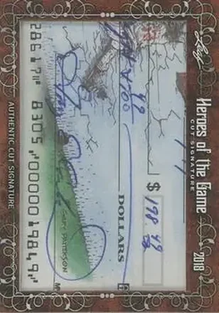 2018 Leaf Heroes of the Game Cut Signature Cards #NNO - Gary Carter
