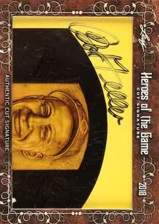2018 Leaf Heroes of the Game Cut Signature Cards #NNO - Bob Feller