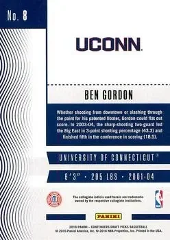 Back of Ben Gordon