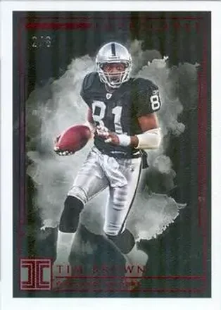 2019 Panini Impeccable - Ruby #49 - Tim Brown - Oakland Raiders