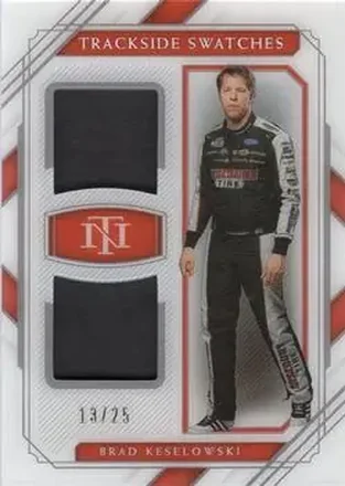 2021 Panini National Treasures - Trackside Swatches Holo Silver #TS-BK - Brad Keselowski - Team Penske