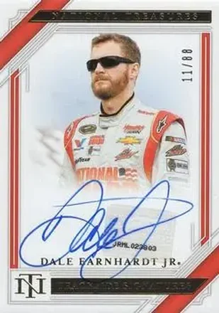 2021 Panini National Treasures - Trackside Signatures #TS-JR - Dale Earnhardt Jr - Hendrick Motorsports