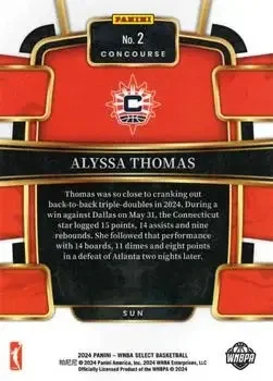 Back of Alyssa Thomas