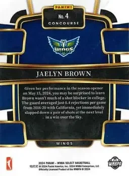 Back of Jaelyn Brown