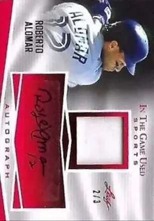 2018 Leaf In The Game Used Sports - Red Prismatic #GUA-RA1 - Roberto Alomar - Toronto Blue Jays
