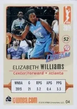 Back of Elizabeth Williams