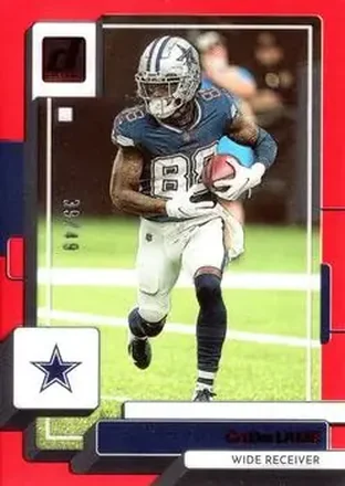 2022 Clearly Donruss - Red #15 - CeeDee Lamb - Dallas Cowboys