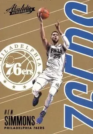2018-19 Panini Absolute Memorabilia - 10th Anniversary #8 - Ben Simmons - Philadelphia 76ers