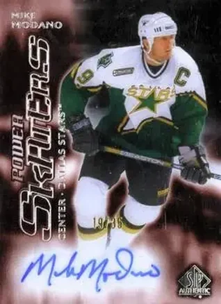 2024-25 Upper Deck Clear Cut - 2000-01 SP Authentic Power Skaters Red #PSA-MM - Mike Modano - Dallas Stars