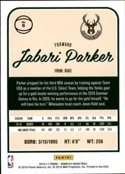 Back of Jabari Parker