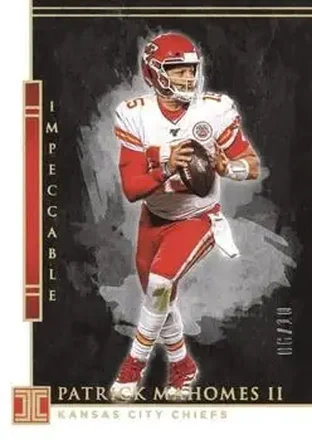 2020 Panini Impeccable - Gold #50 - Patrick Mahomes II - Kansas City Chiefs