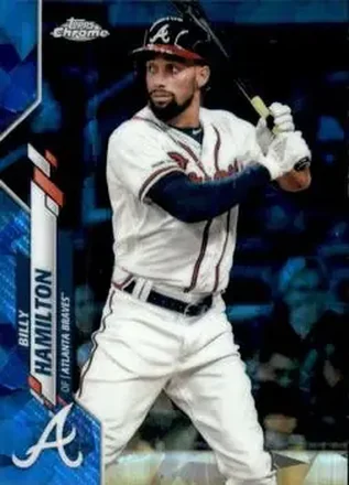 2020 Topps Chrome Sapphire Edition #312 - Billy Hamilton - Atlanta Braves