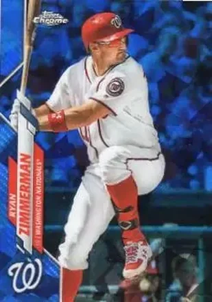 2020 Topps Chrome Sapphire Edition #385 - Ryan Zimmerman - Washington Nationals