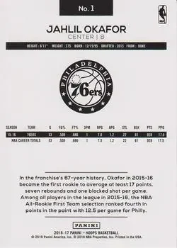 Back of Jahlil Okafor