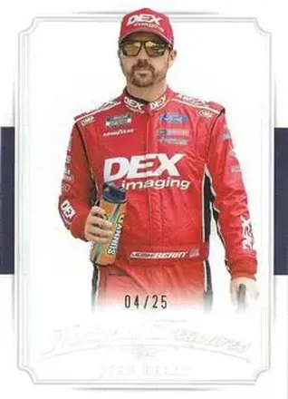 2025 Panini National Treasures - 2016 Throwback Holo Silver #28 - Josh Berry - Wood Brothers Racing