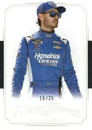 2025 Panini National Treasures - 2016 Throwback Holo Silver #31 - Kyle Larson - Hendrick Motorsports