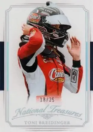 2025 Panini National Treasures - 2016 Throwback Holo Silver #36 - Toni Breidinger - Tricon Garage
