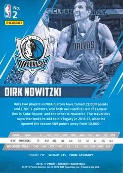 Back of Dirk Nowitzki