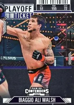2025 Panini Contenders PFL - Playoff Ticket #36 - Biaggio Ali Walsh