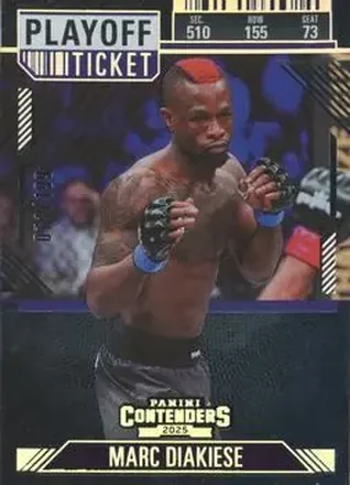 2025 Panini Contenders PFL - Playoff Ticket #38 - Marc Diakiese