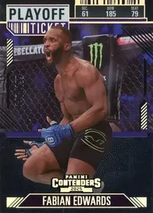 2025 Panini Contenders PFL - Playoff Ticket #50 - Fabian Edwards