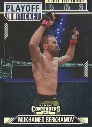 2025 Panini Contenders PFL - Playoff Ticket #54 - Mukhamed Berkhamov