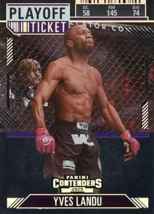 2025 Panini Contenders PFL - Playoff Ticket #65 - Yves Landu