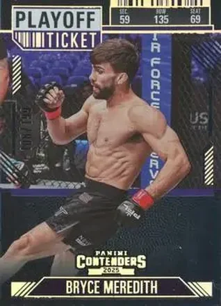 2025 Panini Contenders PFL - Playoff Ticket #66 - Bryce Meredith