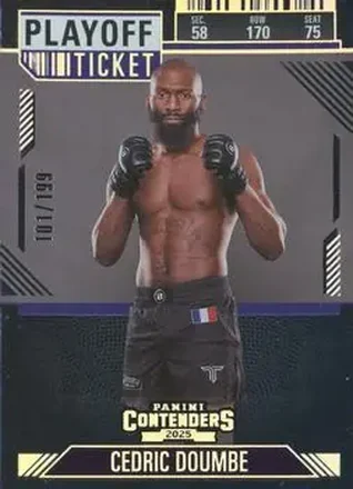 2025 Panini Contenders PFL - Playoff Ticket #78 - Cedric Doumbe