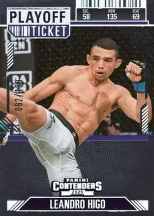 2025 Panini Contenders PFL - Playoff Ticket #82 - Leandro Higo
