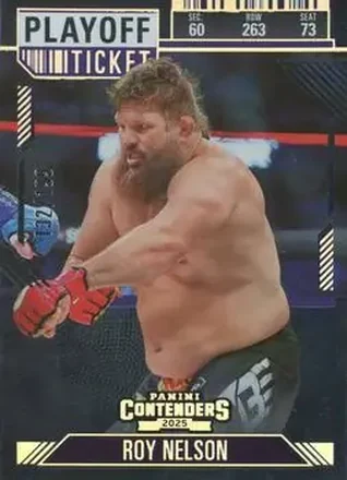 2025 Panini Contenders PFL - Playoff Ticket #83 - Roy Nelson