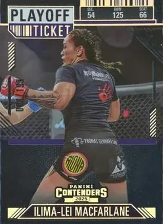 2025 Panini Contenders PFL - Playoff Ticket #85 - Ilima-Lei Macfarlane