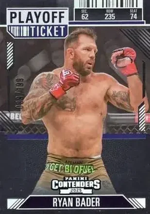 2025 Panini Contenders PFL - Playoff Ticket #94 - Ryan Bader