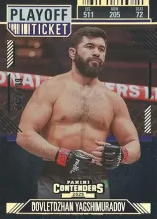 2025 Panini Contenders PFL - Playoff Ticket #96 - Dovletdzhan Yagshimuradov