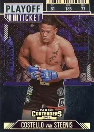 2025 Panini Contenders PFL - Playoff Ticket #98 - Costello van Steenis