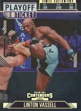 2025 Panini Contenders PFL - Playoff Ticket #100 - Linton Vassell