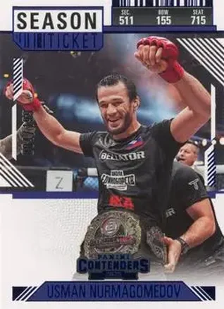 2025 Panini Contenders PFL - Season Ticket Blue #11 - Usman Nurmagomedov