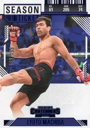 2025 Panini Contenders PFL - Season Ticket Blue #13 - Lyoto Machida