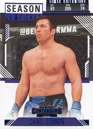 2025 Panini Contenders PFL - Season Ticket Blue #15 - Chael Sonnen