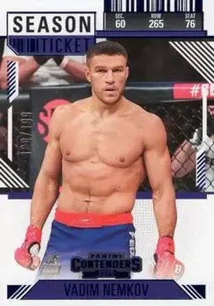 2025 Panini Contenders PFL - Season Ticket Blue #16 - Vadim Nemkov